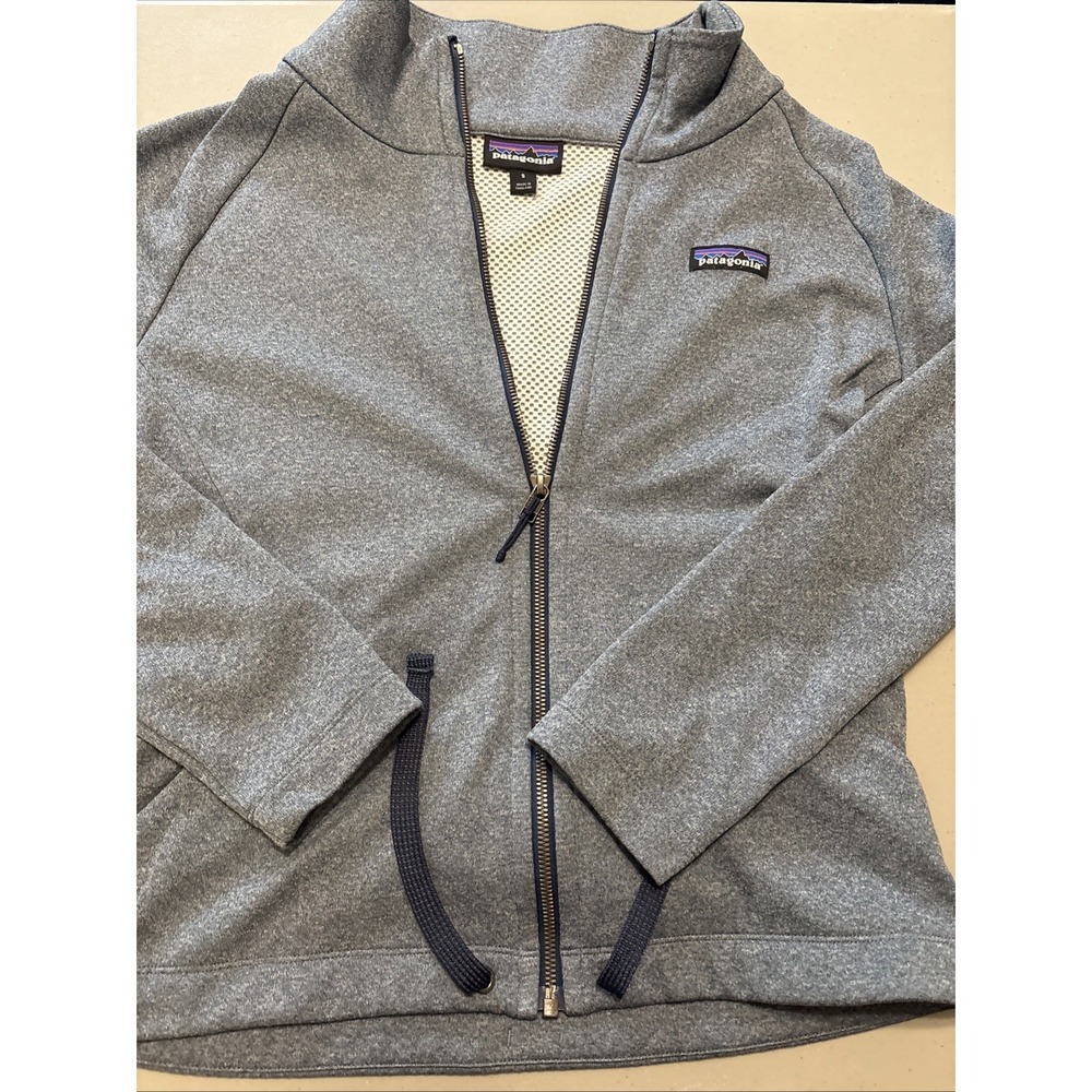 Patagonia Quiet Ride Full Zip Jacket Size Small Stonebridge Blue Women's